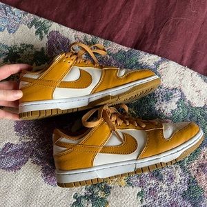 Nike Women's Sneakers in Mustard and White